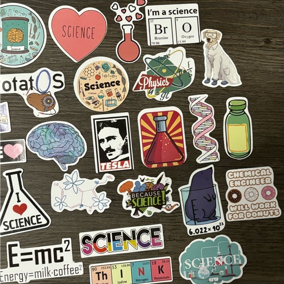 Science Sticker Assortment - 37 count - Picture 3 of 4